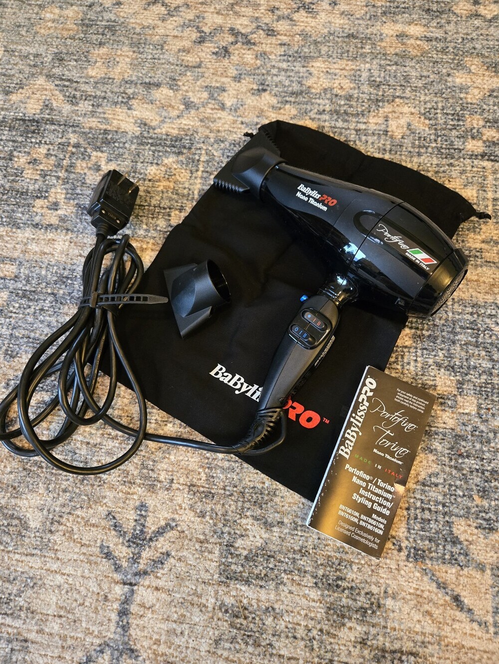 Babyliss Pro Nano Titanium Portofino blow dryer